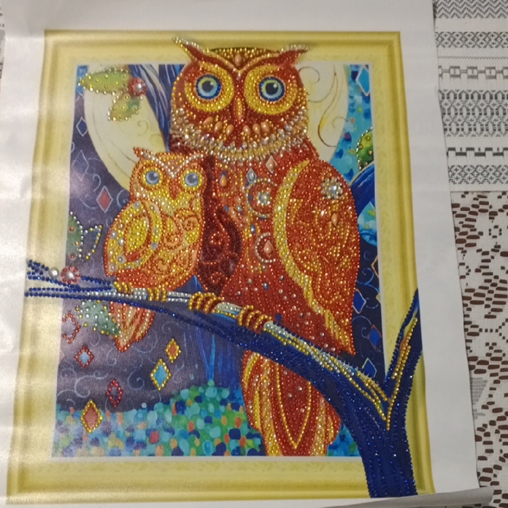 Vibrant Owl Art Painting